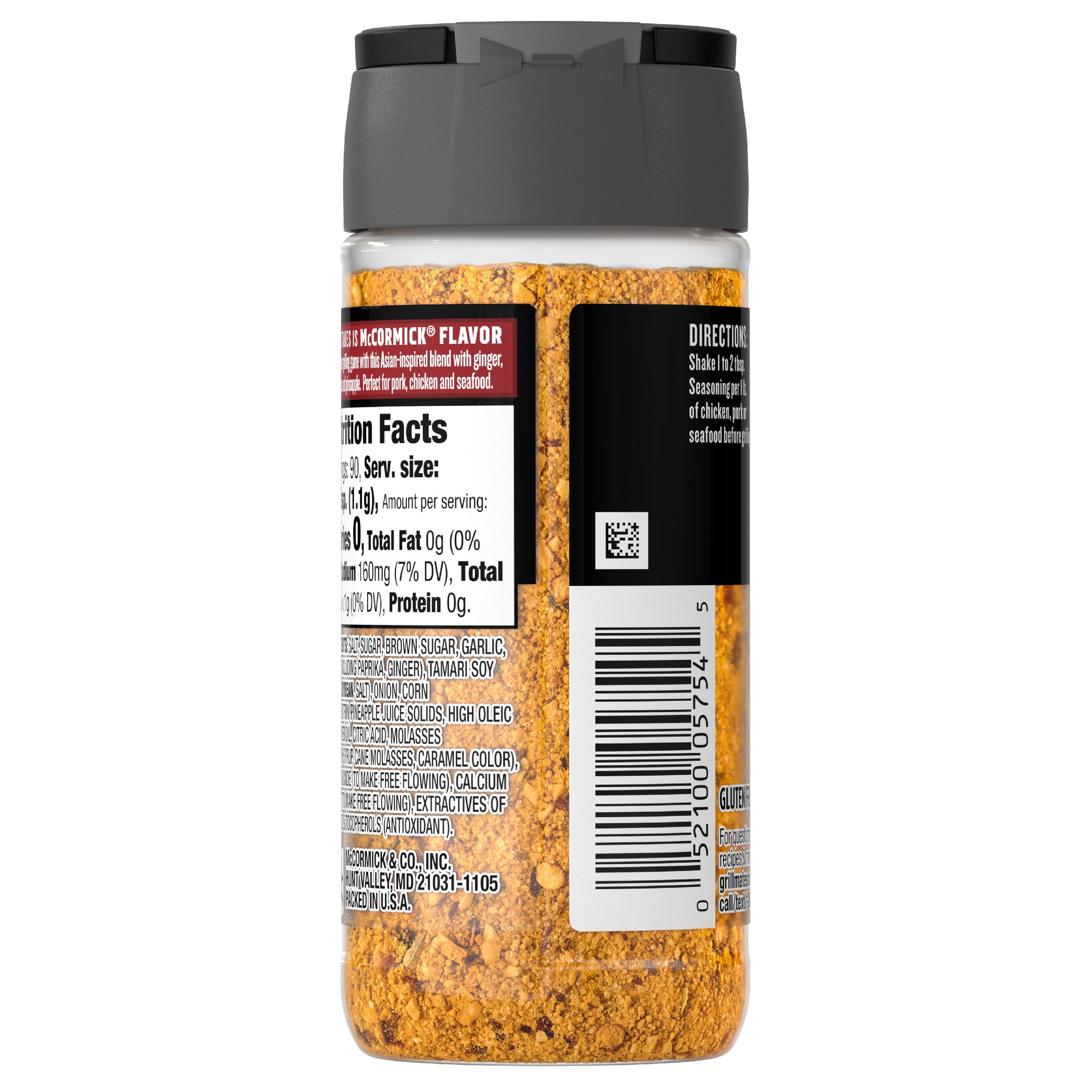 McCormick Grill Mates Seasoning Pineapple Teriyaki Grilling Seasoning for Adding Savory-Sweet Teriyaki Flavor to Pork Chicken or Seafood — view 20