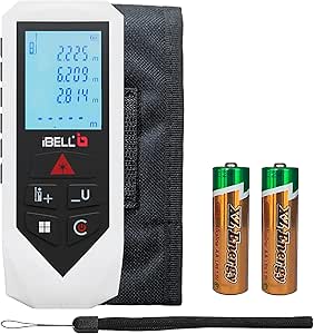 iBELL DM60-02 Professional Laser Distance Meter 60m with Area, Volume ...