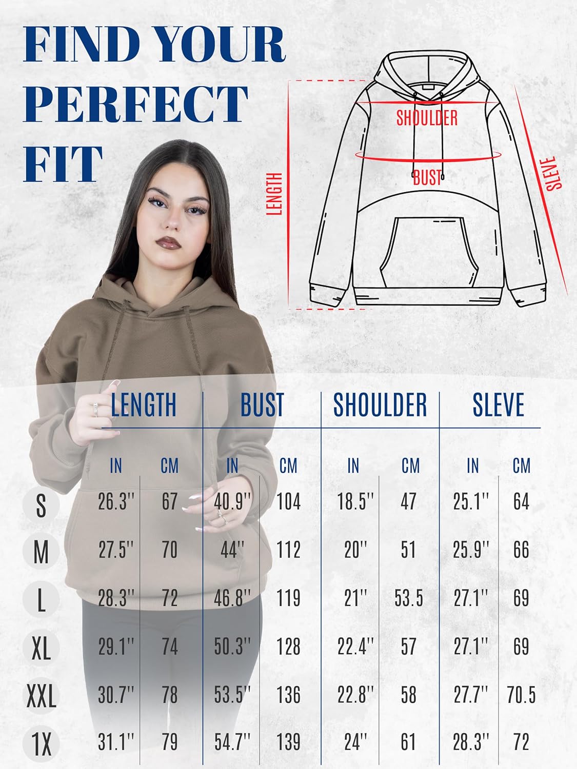Oversized Pullover Hoodie for Women Soft Fleece Cotton Blend, Cozy Everyday Sweatshirt - Image 7