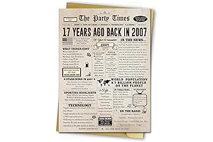 Jumbo 17th Birthday Card: A Timeless Keepsake for Your Special Teenager