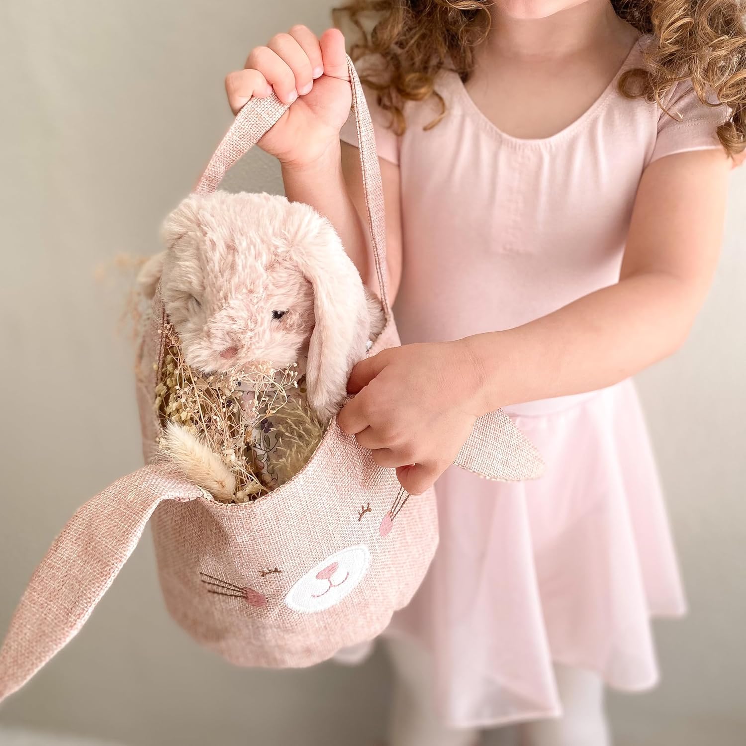 MON AMI Grace Bunny Stuffed Animal – 8-Inch Dressed Bunny Toy | Soft & Cuddly Huggable Rabbit Plush Toy | Adorable Nursery Décor for Kids of All Ages Easter Basket Present