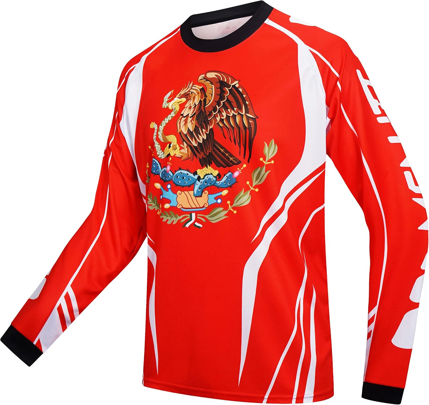 MENUTT Racing Men's Long Sleeve Off-Road Mexico Jersey Mountain Bike MTB Jersey Downhill&Motocross Shirts : Clothing, Shoes & Jewelry