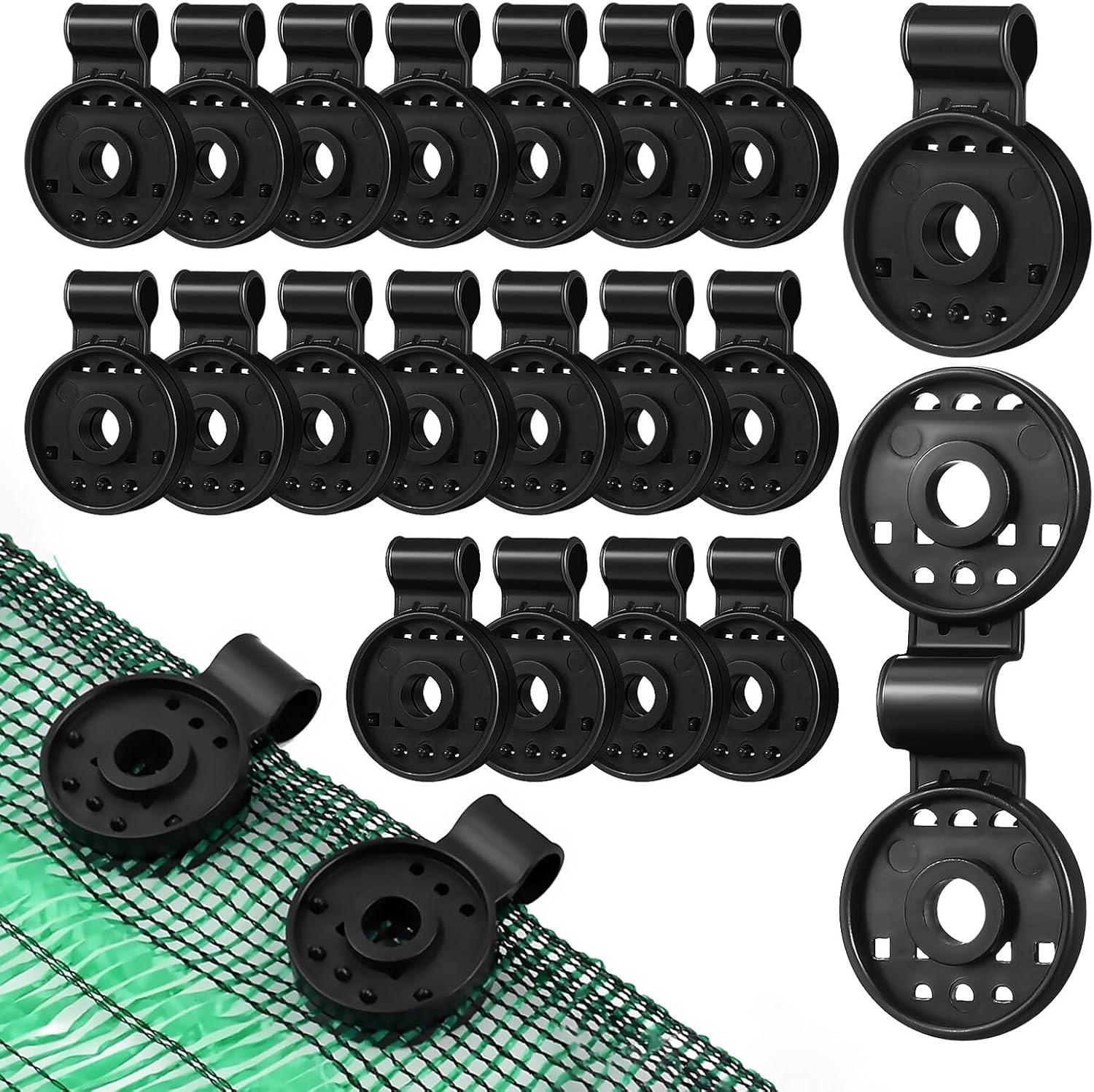 100pcs Sunshade Fastening Clips and Shade Cloth Clips for Greenhouse Netting for Outdoor Garden Shade Nets