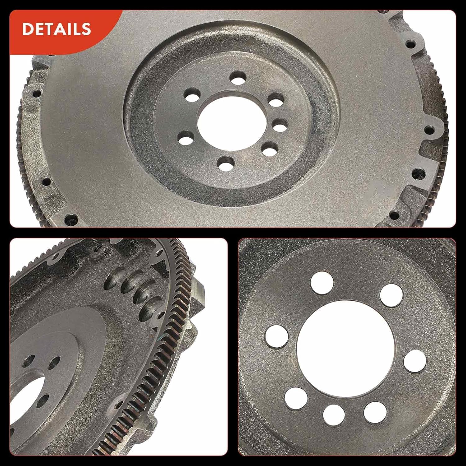 A-Premium Clutch Flywheel Compatible with Chevrolet Camaro 1986-1992, Corvette 1986-1988 & Pontiac Firebird 1986-1992, 5.0L 5.7L, 6 Bolt Holes, 153Teeth, Manual Transmission,