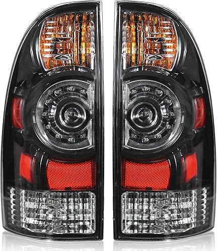 Miniatura 9 de Boine Compatible con Toyota Tacoma 2005-2015 lente LED de luz trasera del lado del conductor y del pasajero, bombilla y arnés incluidos 8155004160