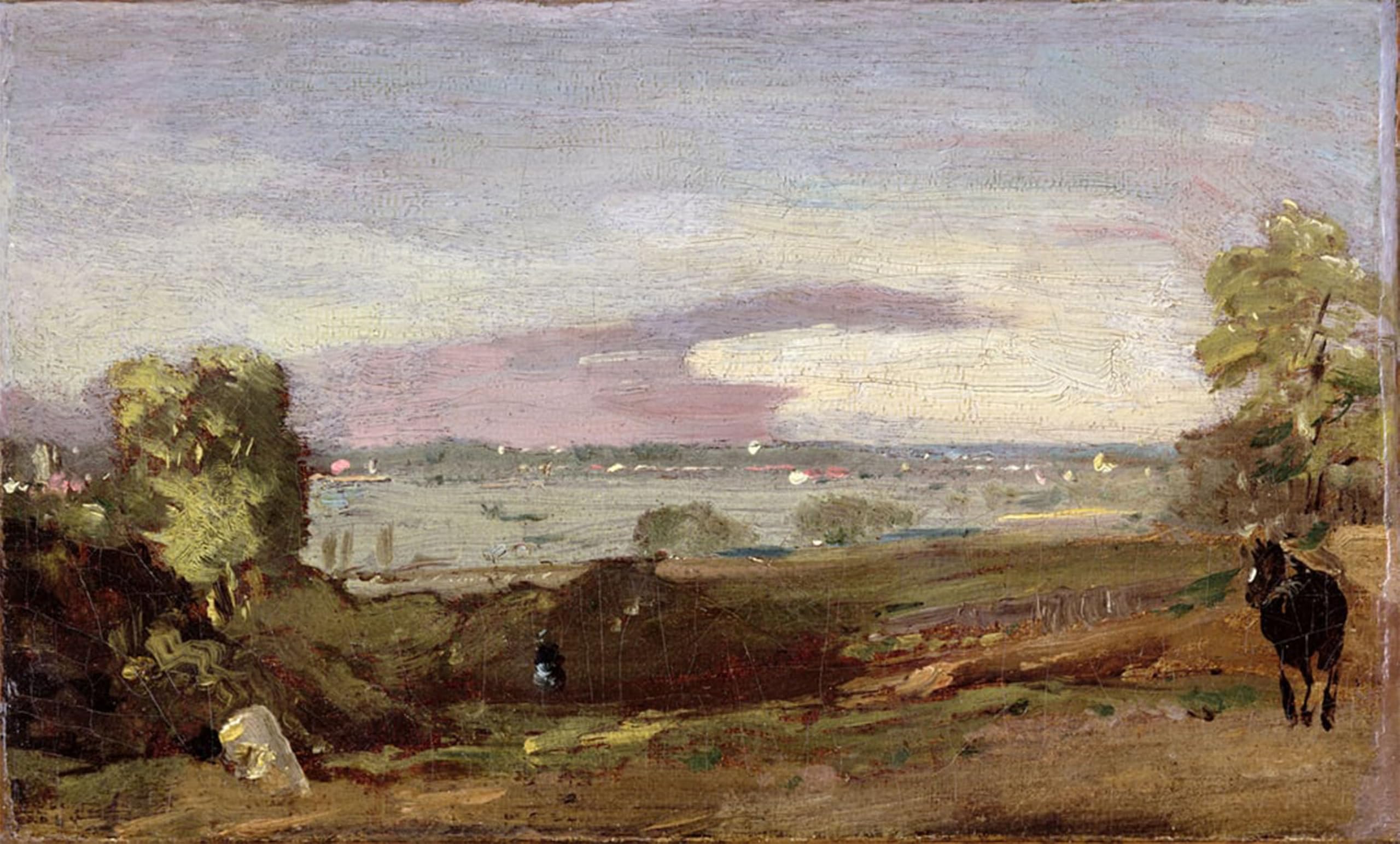 POSTERIIk Famous Modern Artwork Art Mural Dedham Vale by John Constable Oil Paintings Pictures for Home Decor 60x90cm