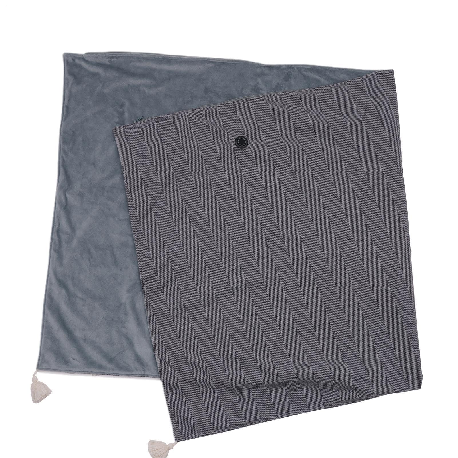 Manta Eléctrica de Tirar para Sofá Temperaturas Ajustables Multifuncional | Manta Térmica Suave Para Cuello Y Hombros Calentador Corporal para un Descanso Casual y