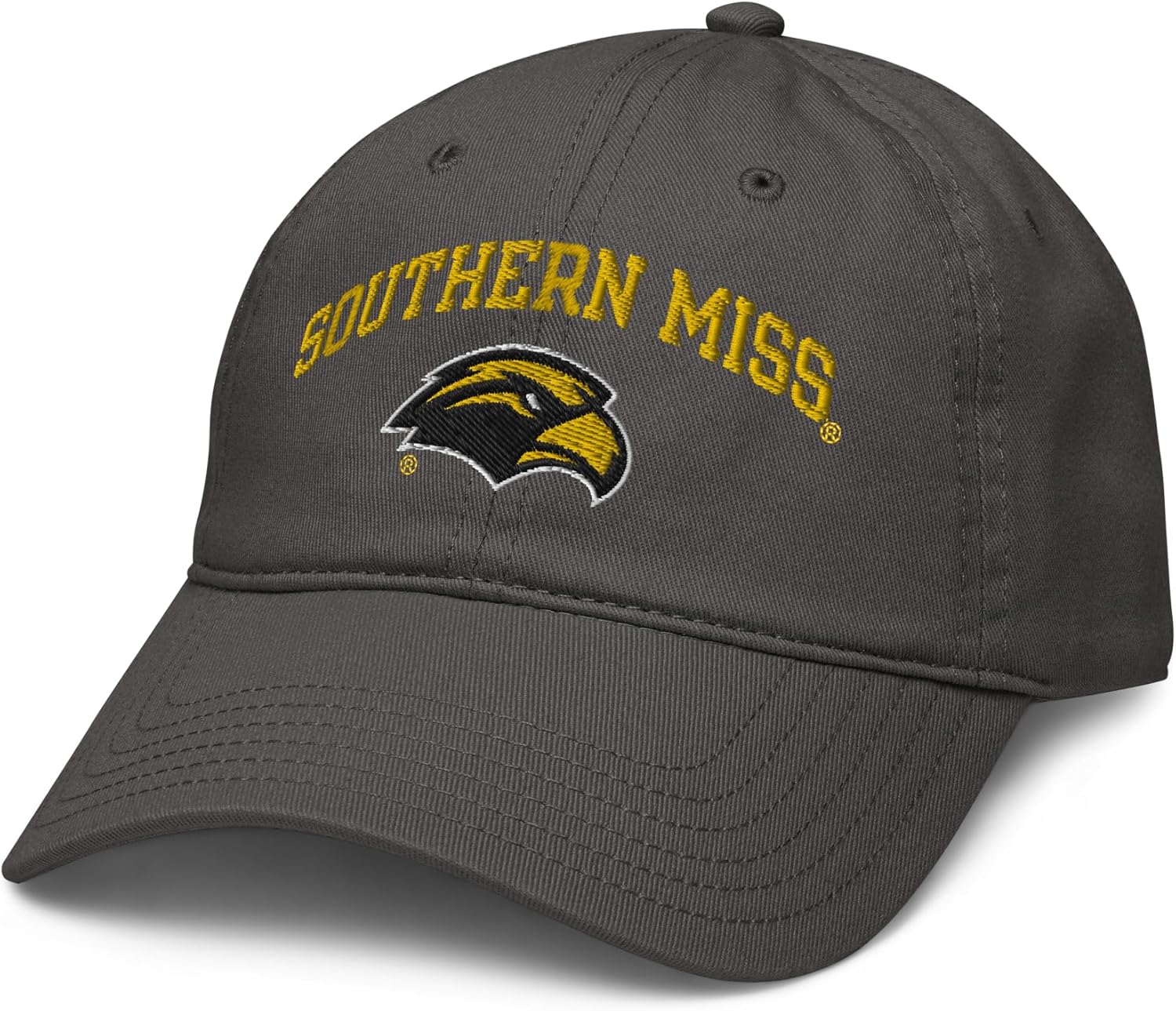 Southern Mississippi Golden Eagles Arched Adjustable Baseball Hat