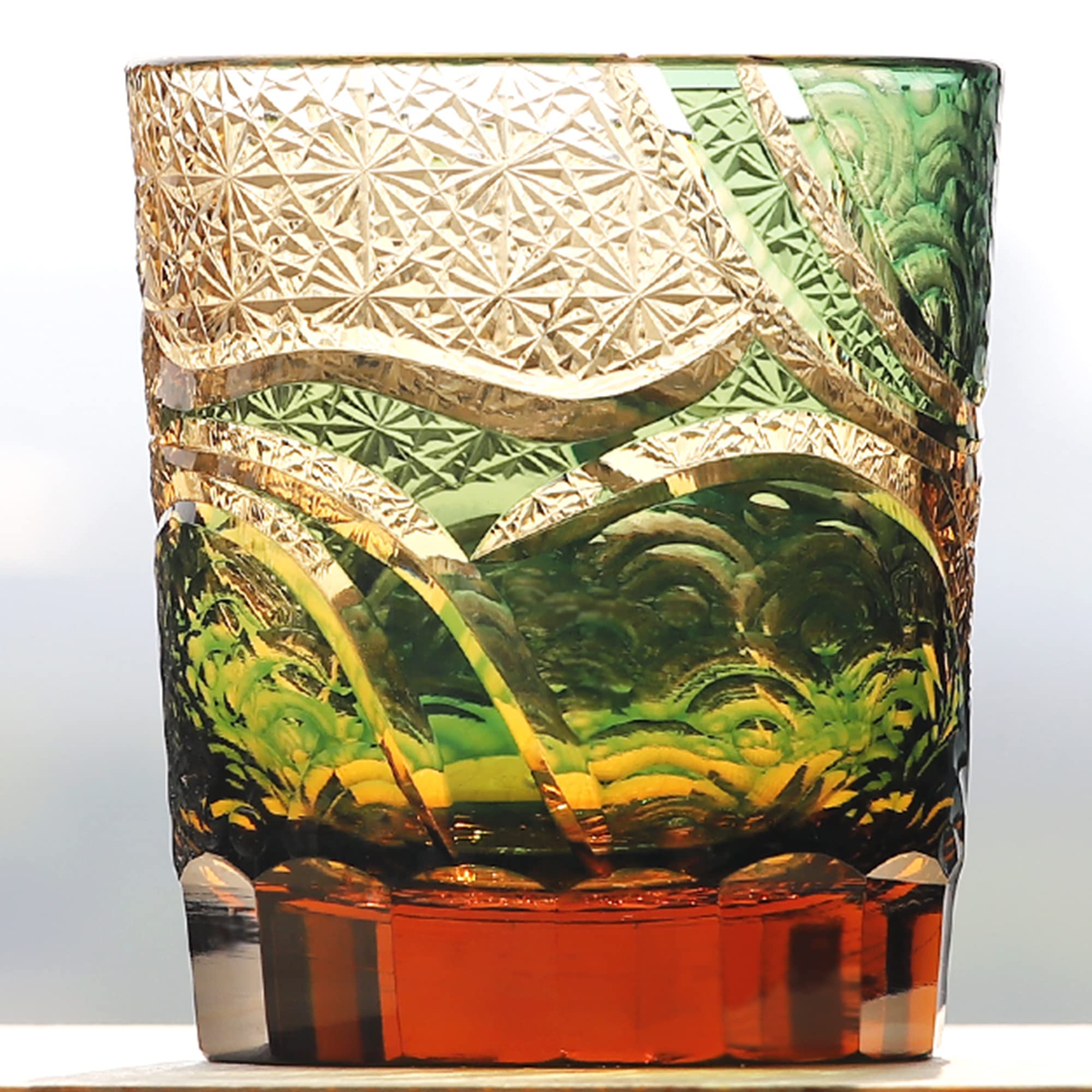 オシャレ 【鍋谷グラス工芸社】男のロック 赤／青 | vendee