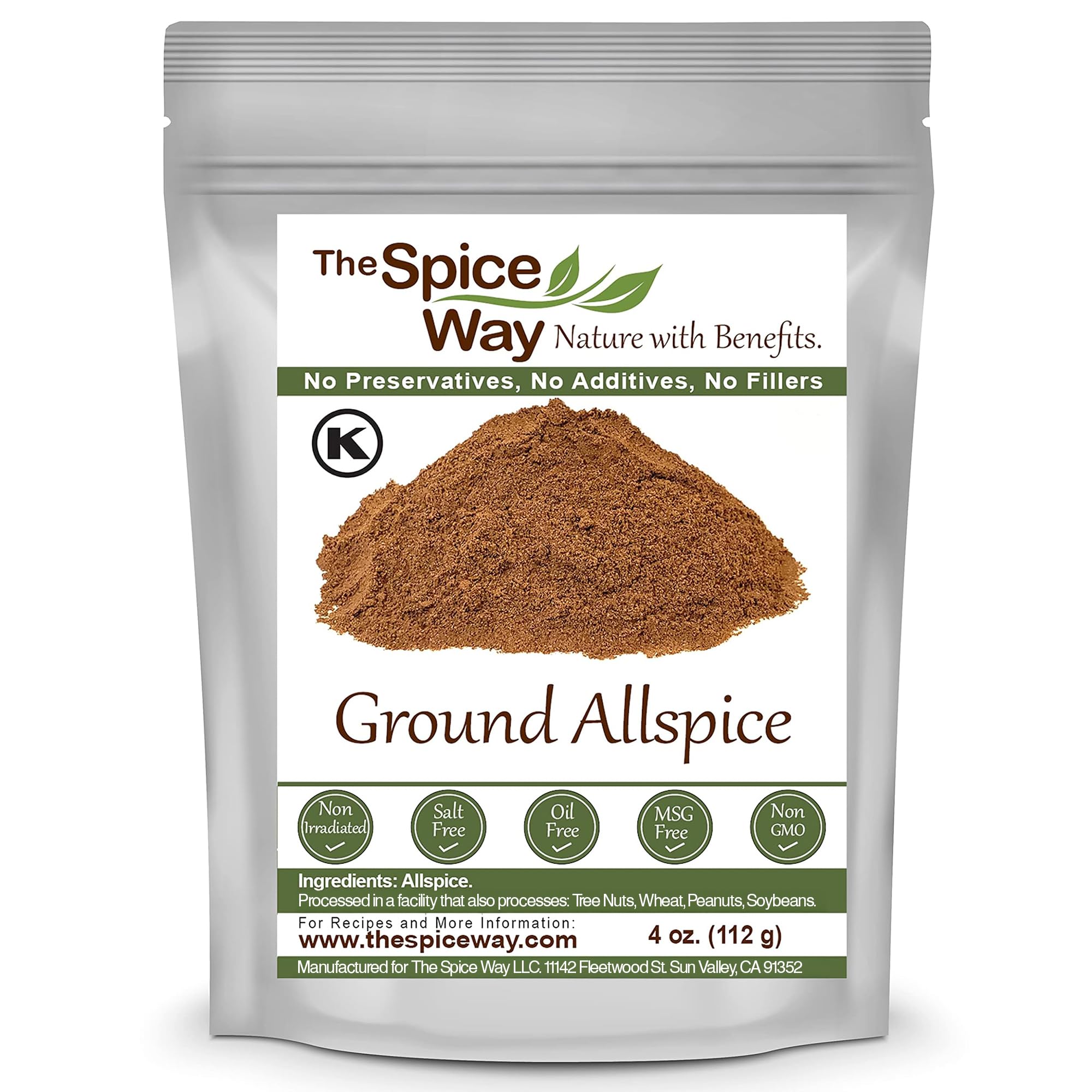 The Spice Way Allspice - ground (4 oz) a multipurpose berry powder for curries, sauces, soups and even pastries