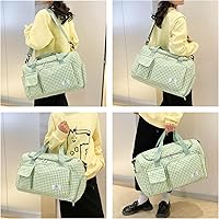 Vista 430 de Pequeña bolsa de gimnasio para mujer, bolsa de viaje con compartimento para zapatos