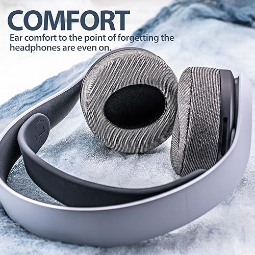 Miniatura 2 de Almohadillas de repuesto para PS5 para auriculares PlayStation 5 Pulse 3D PS5 - Almohadillas para los oídos PS5 (tela gris)