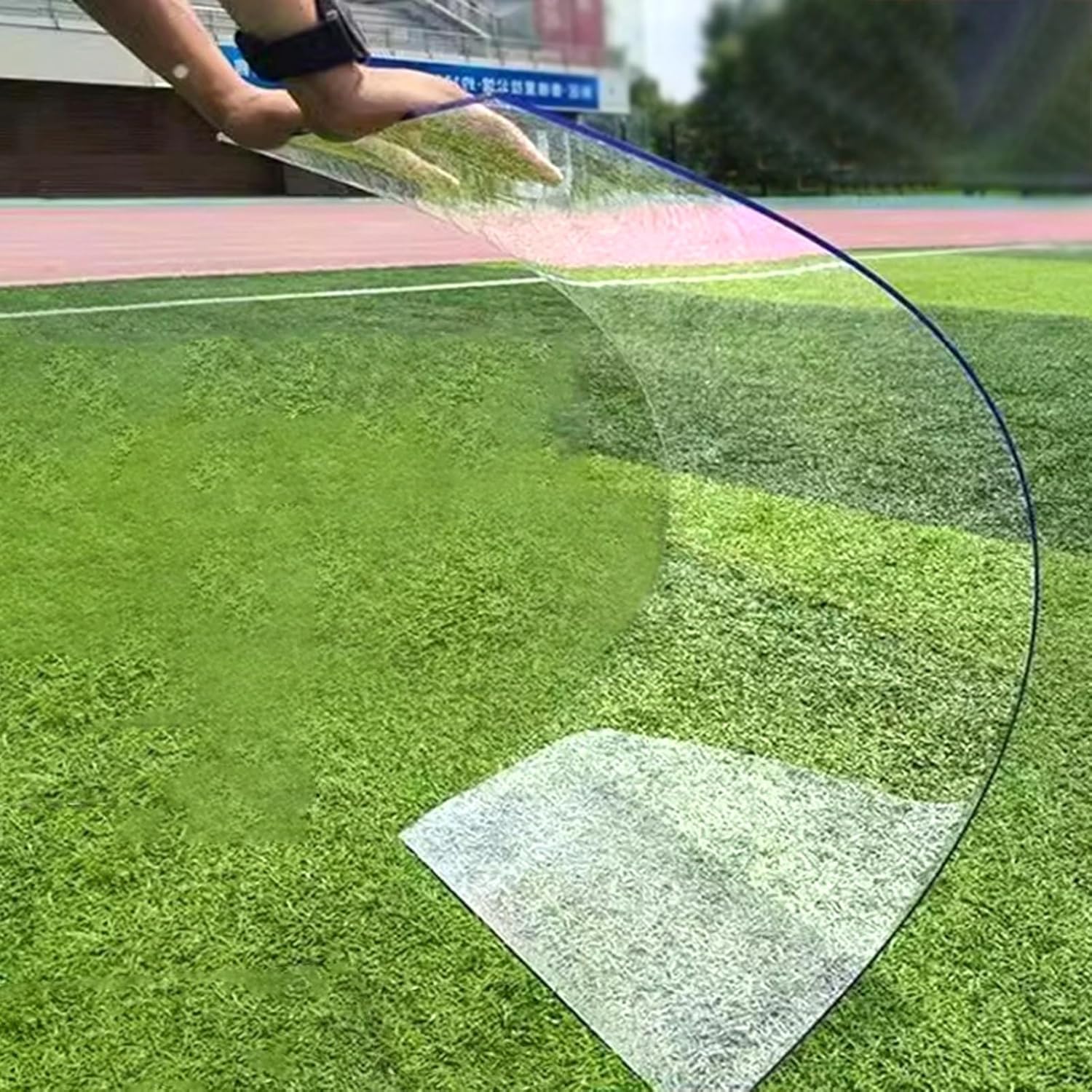 Polycarbonate Greenhouse Panels, Polycarbonate Roofing Sheet Outdoor Clear, 1.2mm Thick Polycarbonate Roofing Sheet, UV Protection Rain Pergola Roof Panels(1.22mx15m/4x49.2ft)