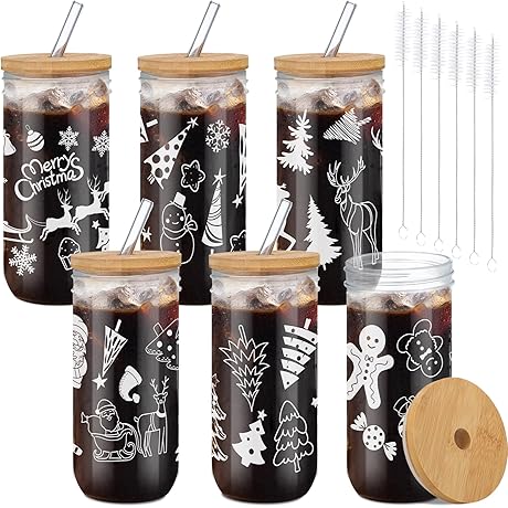 Zhehao 6 Pack Christmas Mason Jars: The Perfect Addition to Your Holiday Celebrations