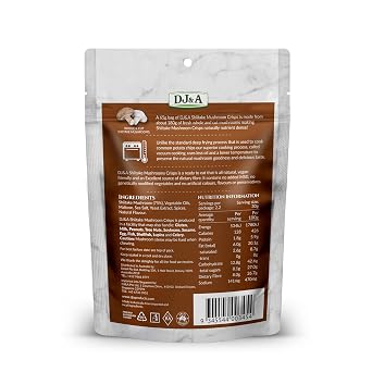 Shiitake Mushroom Crisps - Lightly Cooked and Seasoned 2.3 Ounce...