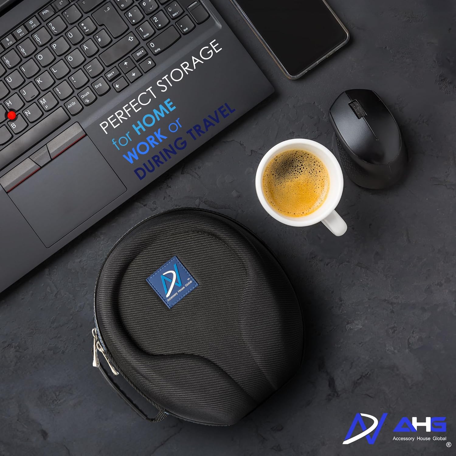 AHG Spartan Carrying case Compatible with Focal Bathy’s, Beyerdynamic DT700 Pro X DT900 Pro X, Audio Technica ATH-M50X ATH-M50XBT ATH-M50XBT2 ATH-M40X ATH-M30X etc. Strong/Durable/Protective case - Image 4