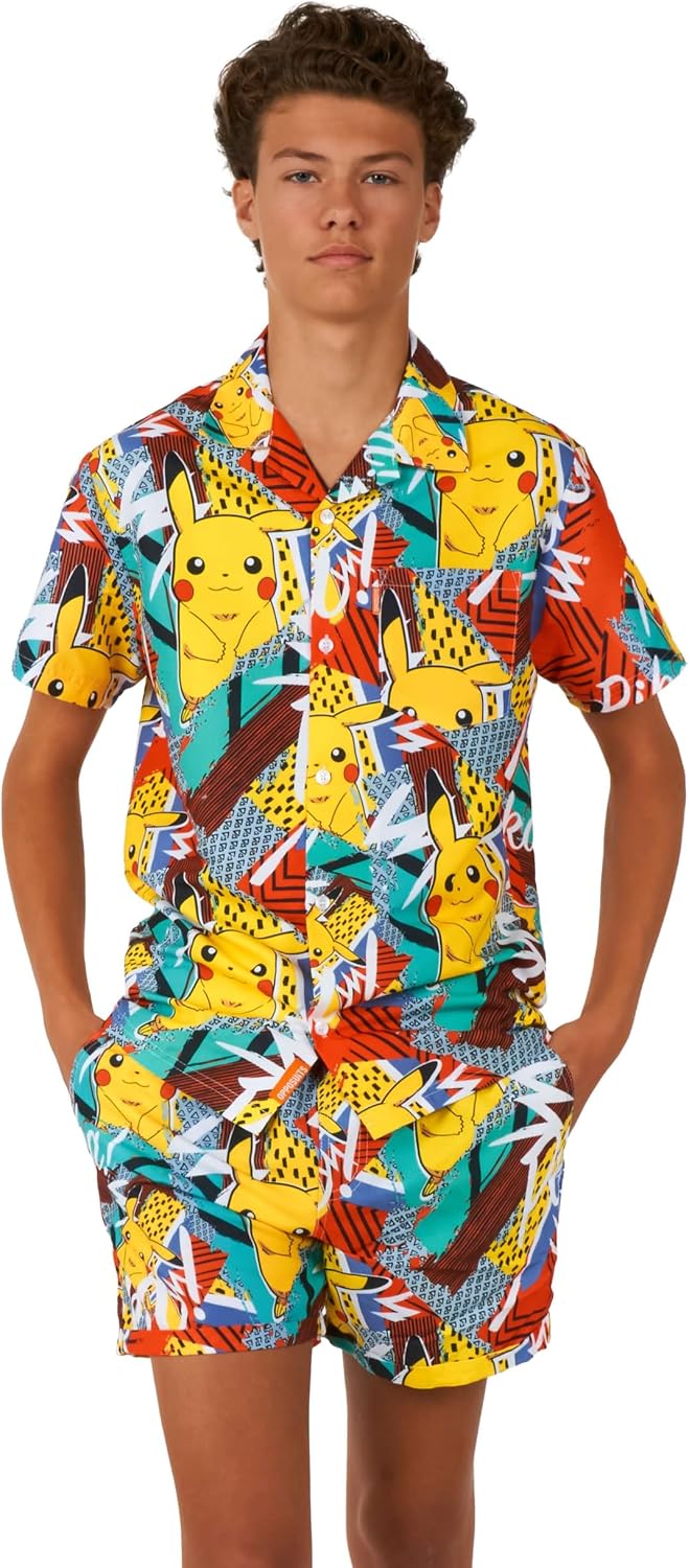 Opposuits Teen Summer Set - 2 Piece Beach Wear set - Matching Shirt and Shorts
