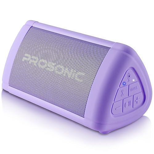 Prosonic BT3 Portable Wireless Bluetooth Speaker with 10W Stereo Sound & Bass Boost -Rich Sound & Intense Bass -Bluetooth 5.0 -Microphone -IPX5 - in & Outdoor Speaker (Purple) - Purple