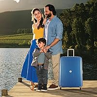 VIP Polypropylene 78 cms Blue Hardsided Check-in Luggage (Neolite