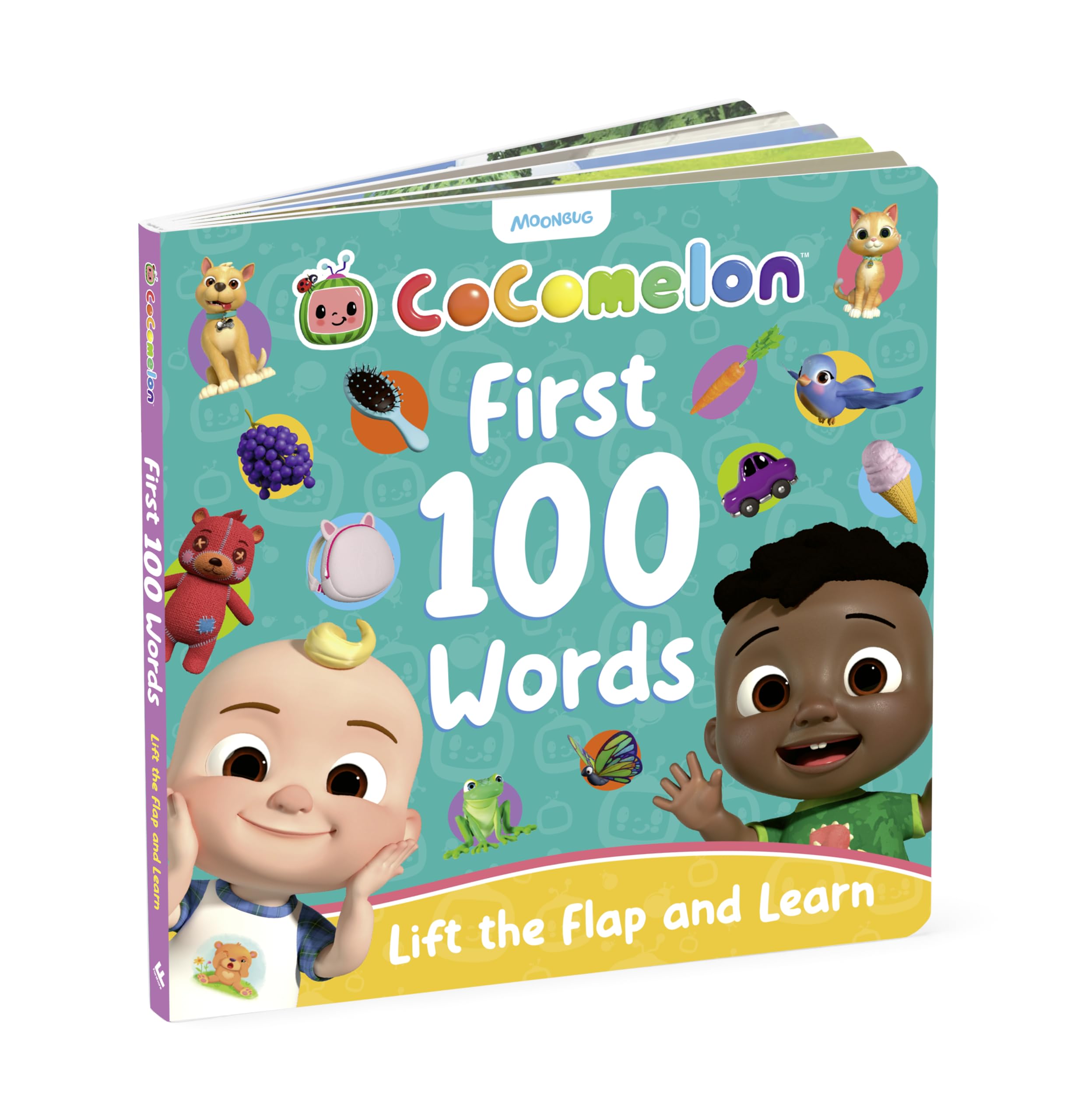 CoComelon First 100 Words Lift-the-Flap Book: A fun early learning board book with lots of flaps to lift! Perfect gift for children aged 1, 2, 3 years