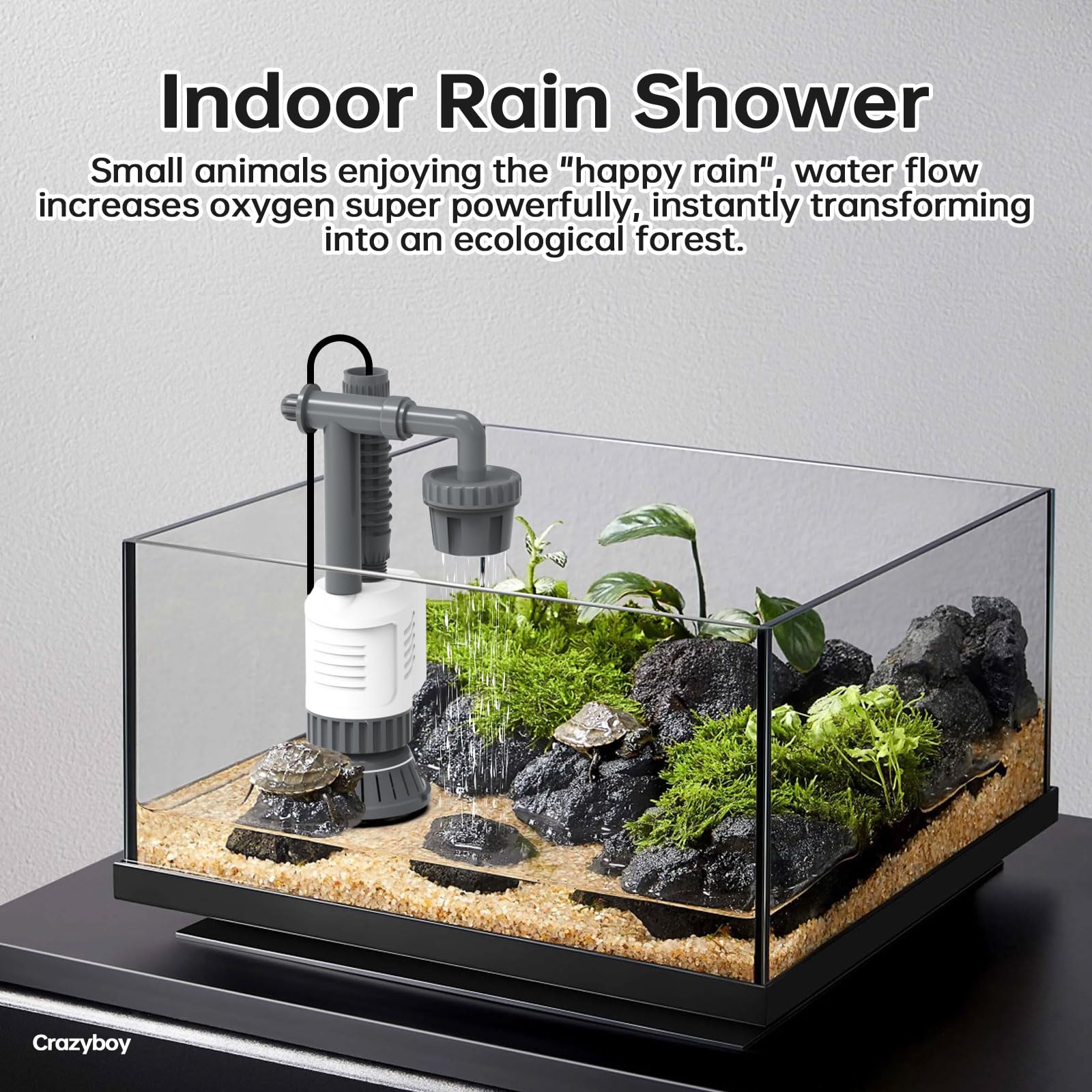 Limpiador de grava para acuario, aspiradora eléctrica 6 en 1, extraíble automática, limpiador eléctrico de succión fuerte de 30 W con motor ajustable para un cambio y limpieza eficientes del agua