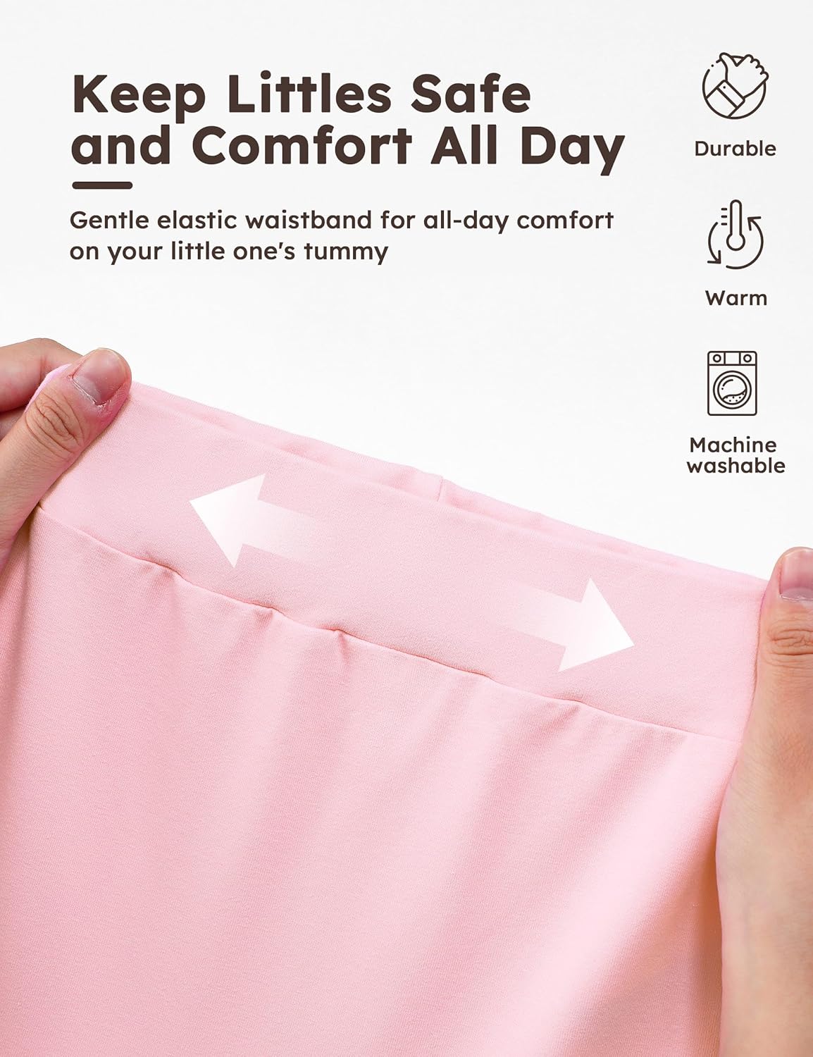 Yoofoss Baby Pants Organic Cotton Baby Boy Girl Sweatpants, 3 Pack Pull On Infant Toddler Jogger for 0-18 Months - Image 6