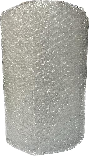 1 paquete de 12 pulgadas x 20 pies. Envoltura de amortiguación de burbujas para envío y suministros de mudanza, perforados cada 12 pulgadas, listado