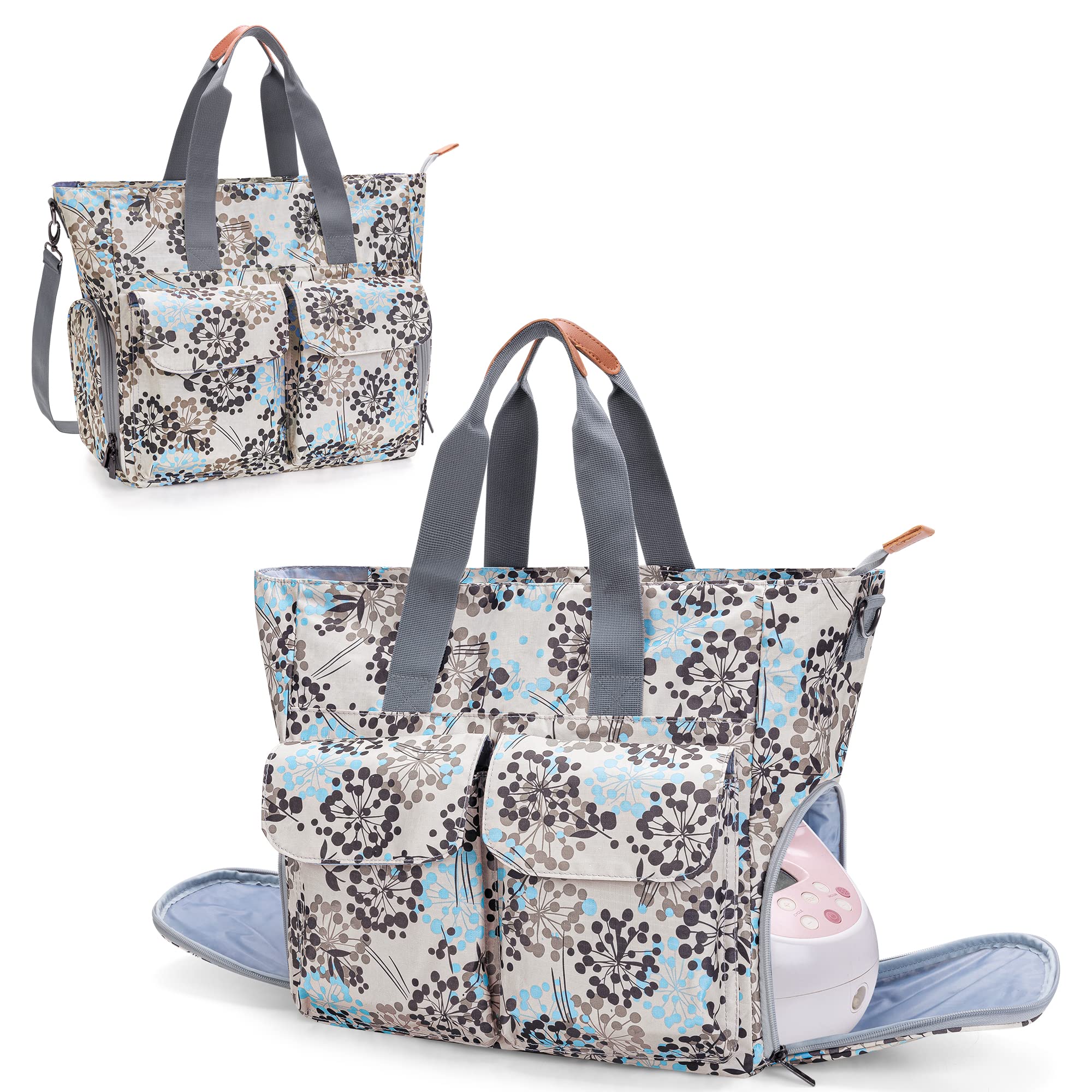 Teamoy Portable Breast Pump Bag Compatible with Spectra S1/S2, Dandelion