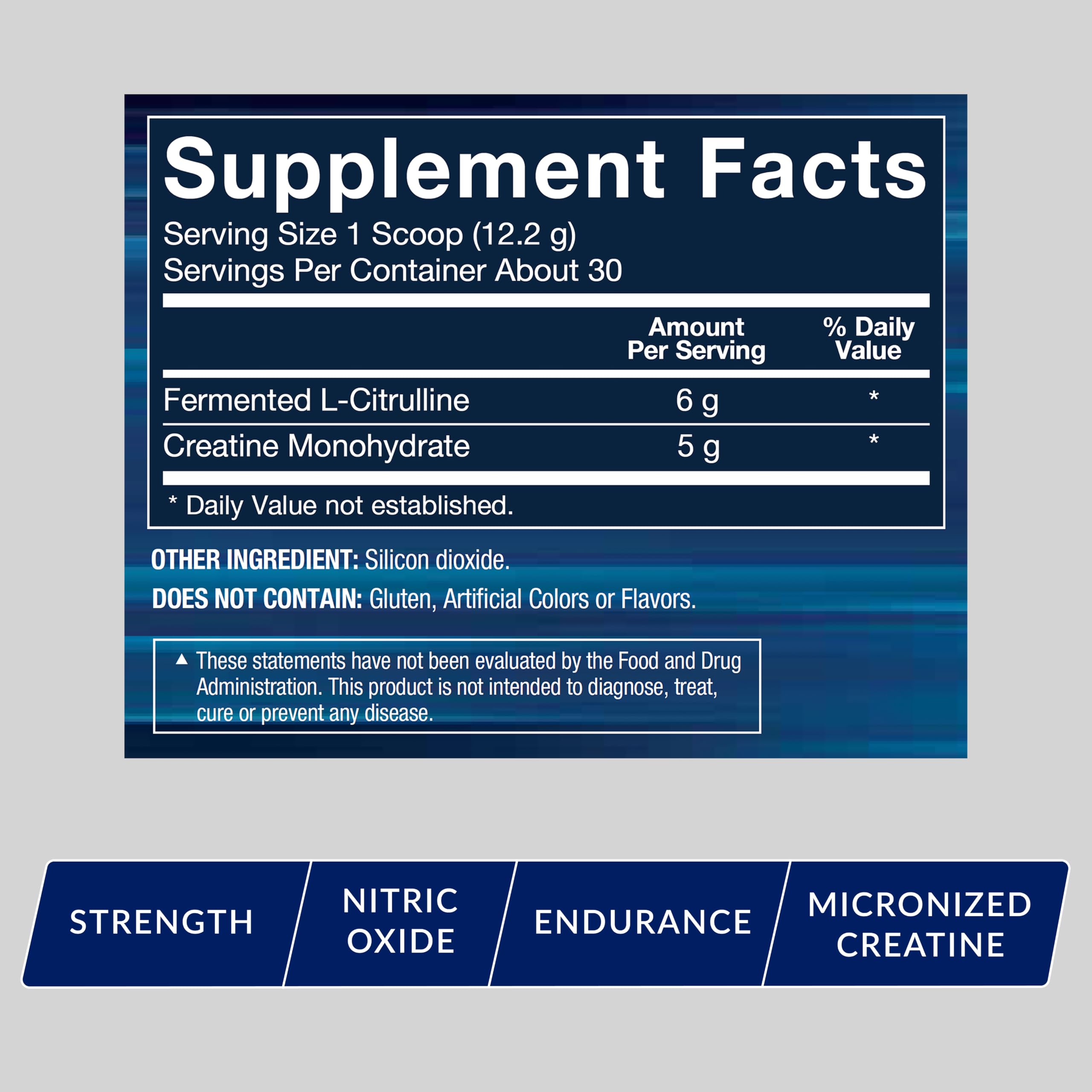 BodyTech Creatine Monohydrate + Citrulline Powder, Unflavored, 30 Servings — Amazon image 2