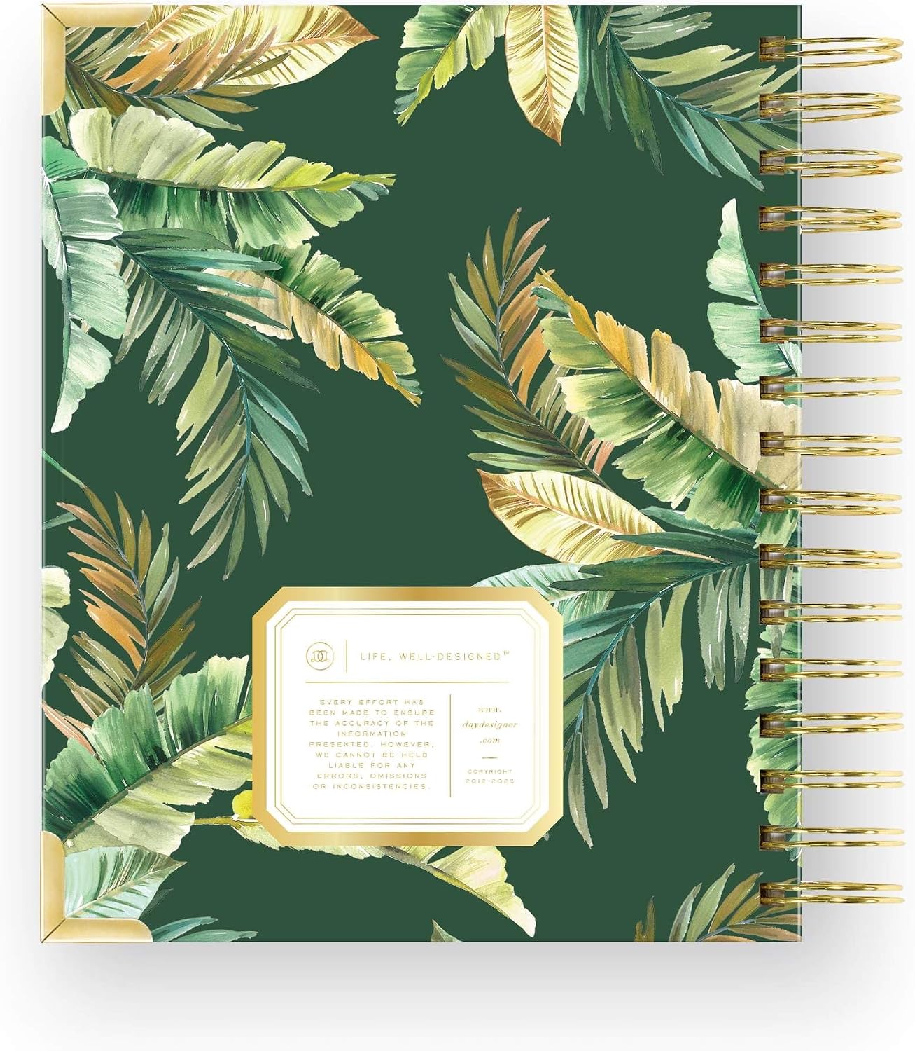 Day Designer 2026-2027 Mini Daily Academic Year Planner Calendar, July 2026 - June 2027, 6" x 8.125", Glossy Laminated Cover, Wirebound, Laminated Tabs, Storage Pocket, Includes Stickers & Snap-In Ruler, St. Barts