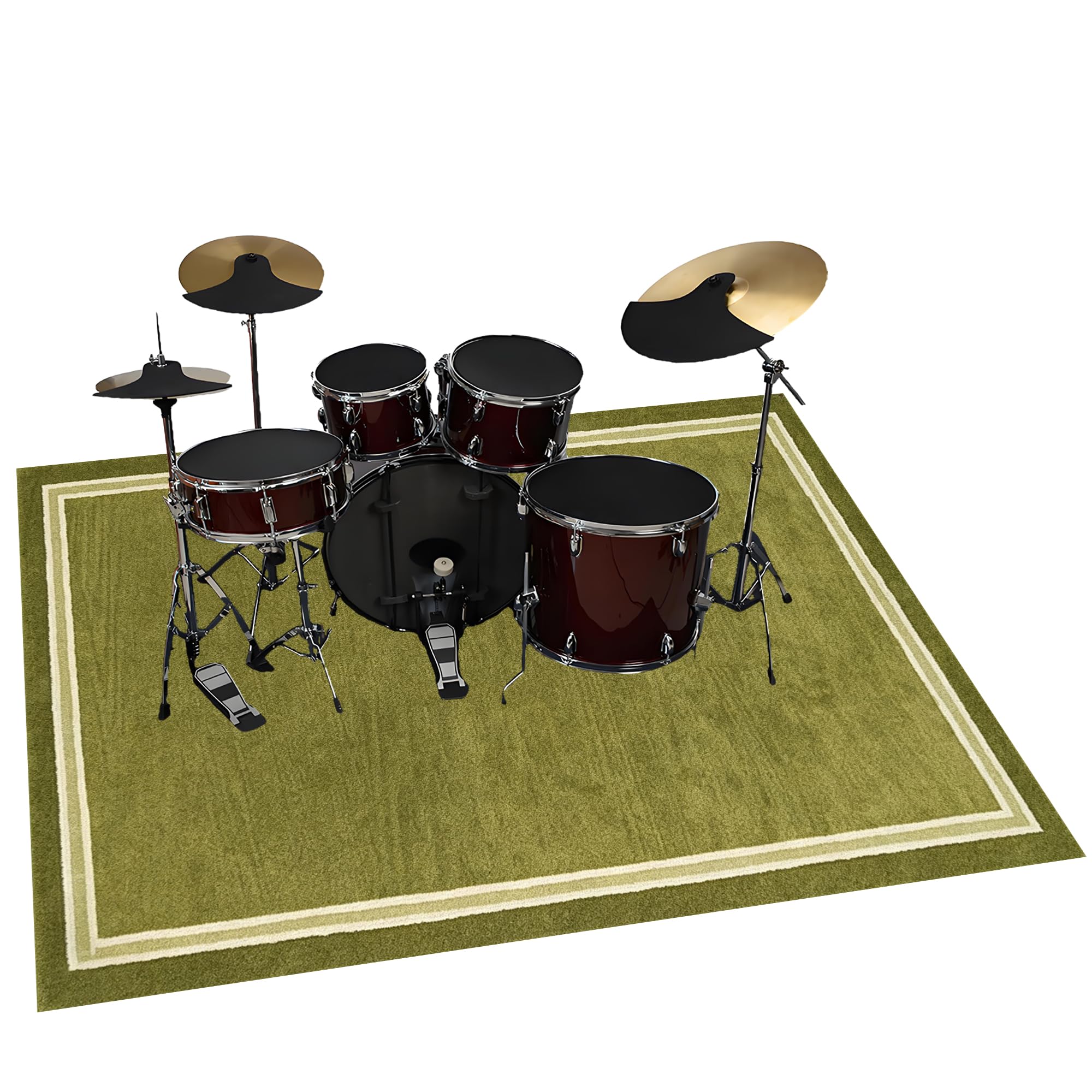 Tappetino per Batteria Antiscivolo Tappeto a Tamburo 300 x 200 cm | Insonorizzato, Tappeto per Percussioni, Tappeti per Batterie Elettroniche Rullante Acustica Snare Drum Grancassa Strumenti