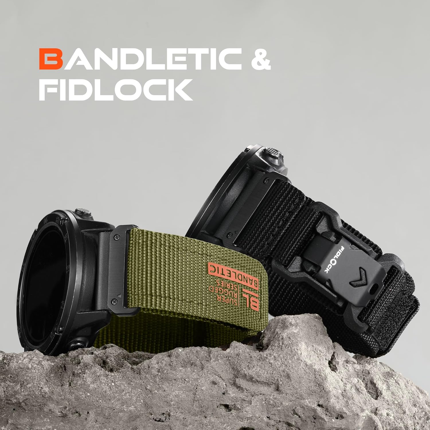 Bandletic Compatible with Garmin Fenix 5X 6X 7X Watch Band - 26mm Easy-Fit Rugged Nylon Strap with Magnetic Fidlock V-Buckle for Fenix 8 51mm/7X 6X Pro/5X Plus/3/3 HR/Tactix/Epix Pro2 51mm/Instinct 2X - Image 9