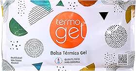 Termogel, Bolsa térmica em gel para compressa quente ou gelada, Soft Clean, Não congela, Branca