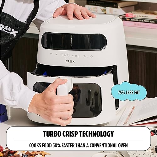 Miniatura 5 de CRUX x Marshmello - Freidora de aire digital de 8.0 cuartos de galón con tecnología TurboCrisp, control de temperatura de pantalla táctil,