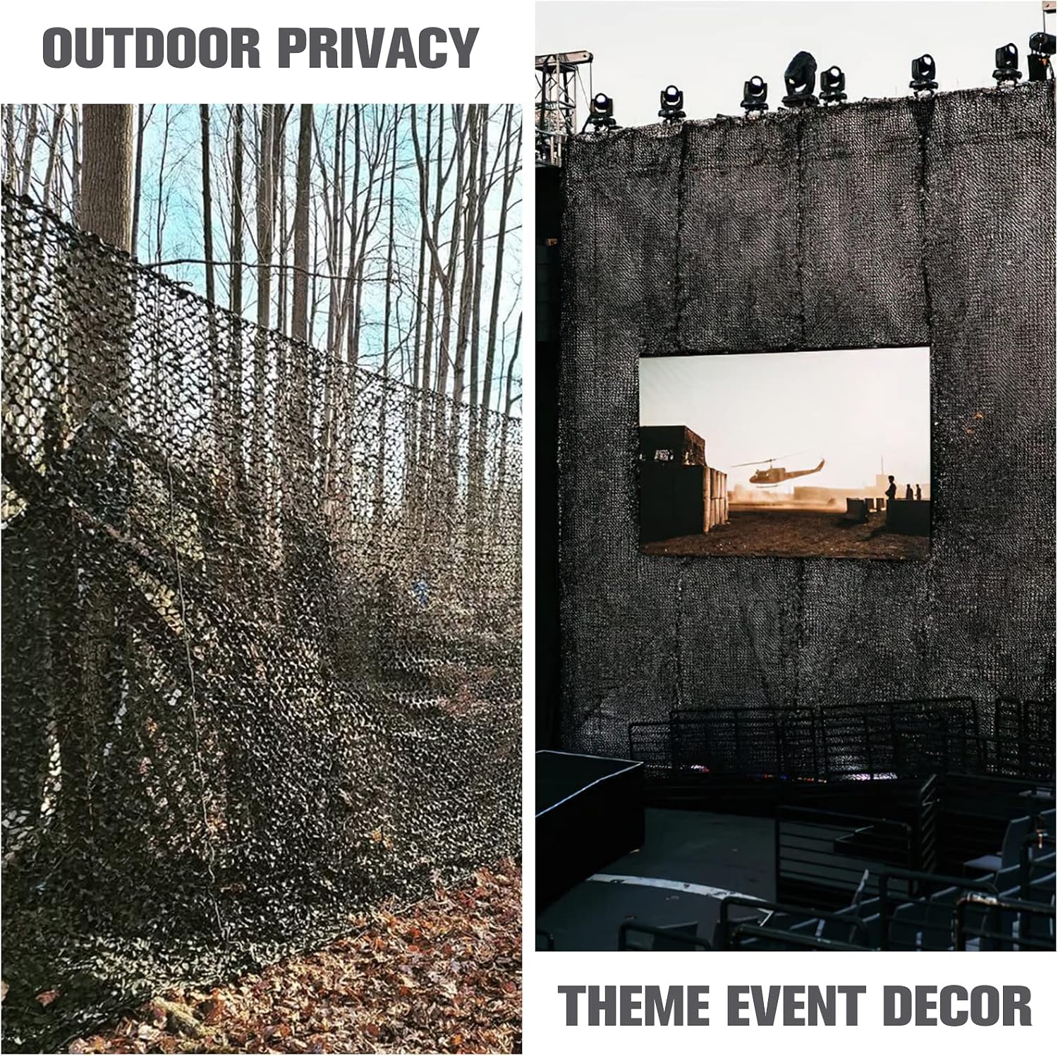 iunio Camo Netting, Camouflage Net, Bulk Roll, Mesh, Cover, Blind for Hunting, Decoration, Sun Shade, Party, Camping, Outdoor