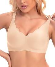 Ganado Women's Seamless Bra Non-Wired Comfortable Bra Bustier Bralette Soft
