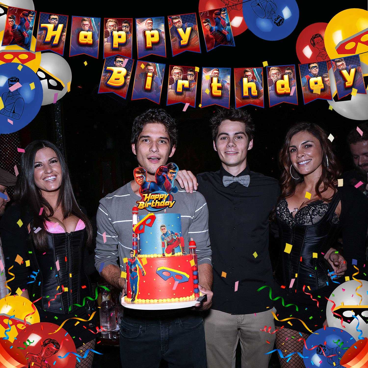 Buy Henry Danger Birthday Decorations, Henry Danger Party Supplies Set with a Happy Birthday