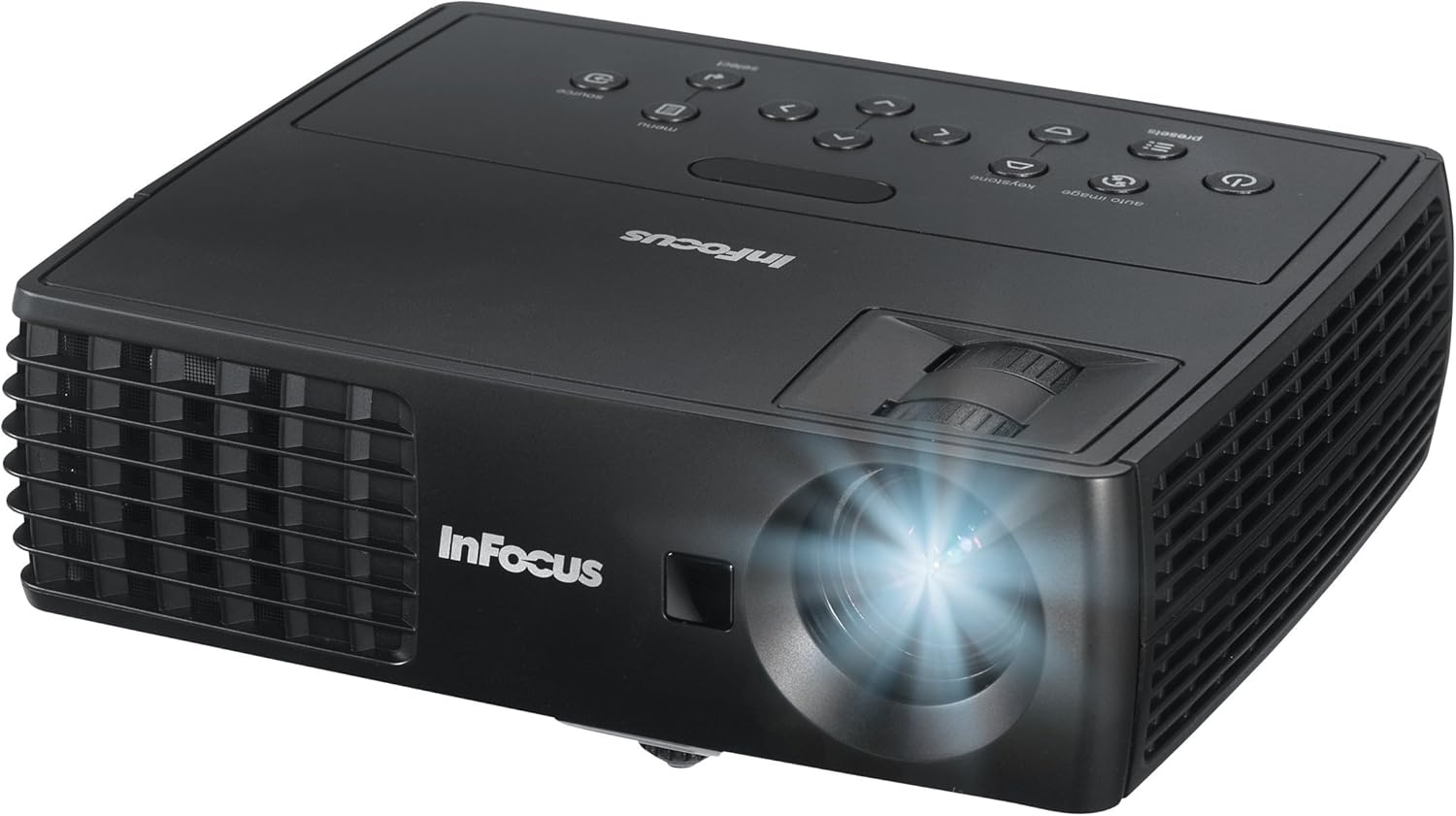 InFocus IN1110a XGA Mobile Projector, 2100 Lumens, HDMI, 2GB Memory, Wireless-ready