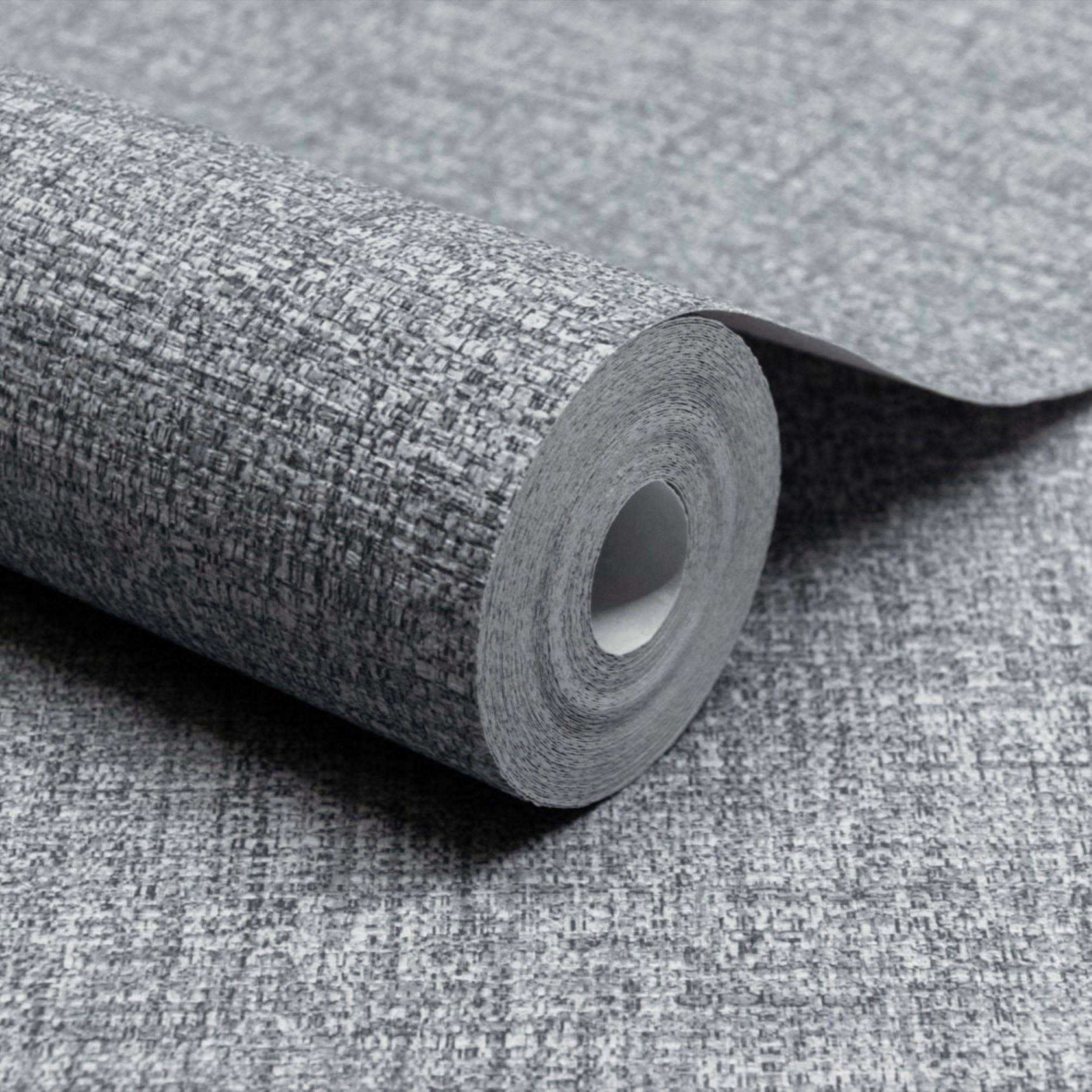 Grandeco Grey Paul Moneypenny Rotan Textile Texturedwallpaper