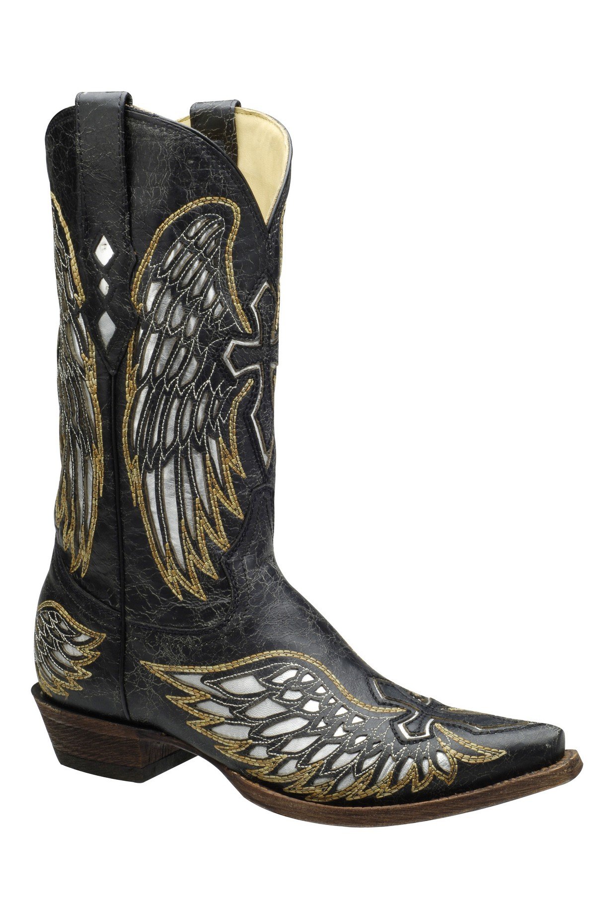 CORRAL BOOTS ネイティブ柄ヴィンテージウエスタンブーツ 8サイズ Amazon.com | Corral Women's Chocolate Lizard Inlay Snip Toe