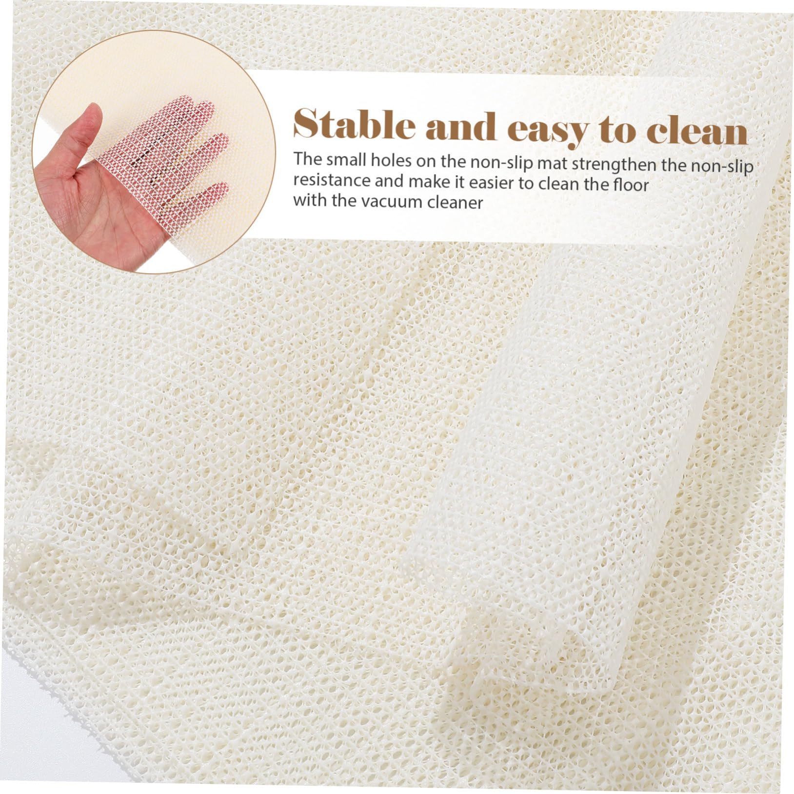 jojofuny Tapis Antidérapant en PVC 200x300cm pour Tapis, Protège Le Sol et Empêche Le Glissement, pour Salon et Chambre