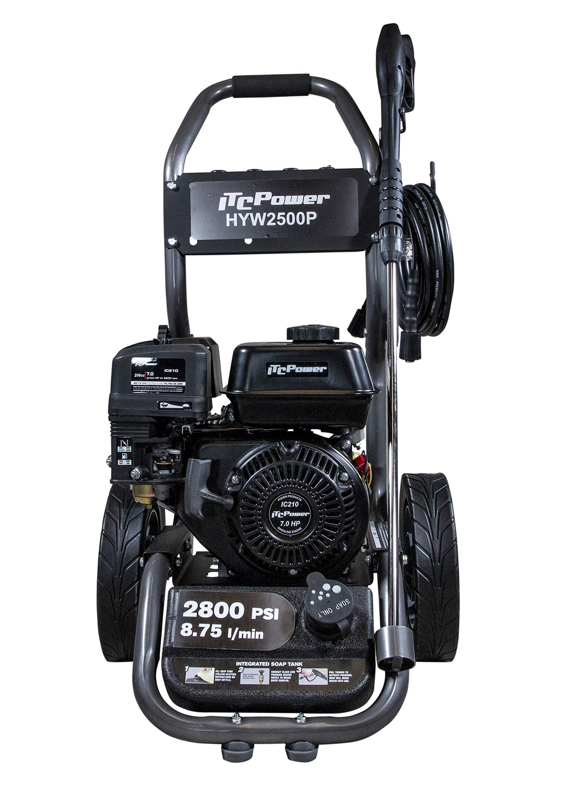 ITCPower Hidrolavadora Gasolina Profesional Alta Presión para Limpieza Exterior - Hidrolimpiadora Industrial con Bomba Annovi Reverberi para Uso Intensivo - Máquina Limpieza Potente y Fiable