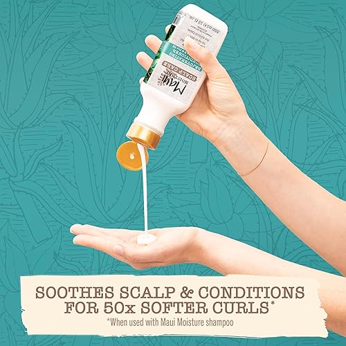Miniatura 5 de Maui Moisture Acondicionador rejuvenecedor Scalp Care, acondicionador calmante para el cabello rizado con vitamina E, provitamina B5 y aloe vera,