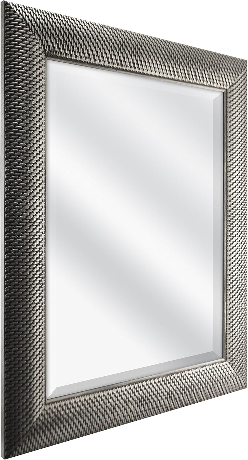 Black Friday - 60% OFF MCS 47692 16x20 Inch Wall Mirror, 21.5x25.5 Inch Overall Size, Antique Silver Finish