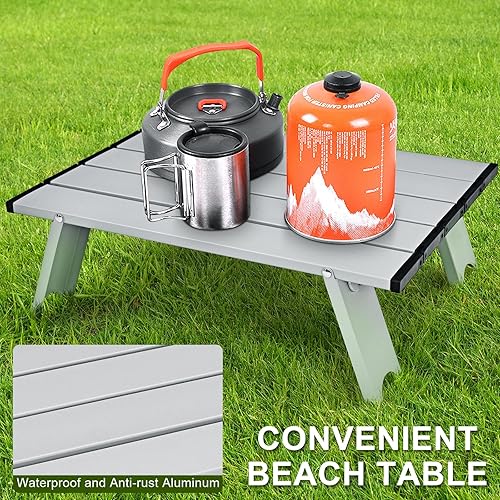 Miniatura 9 de COSTWAY Juego de sillas de playa tipo mochila, 3 piezas, sillas de camping portátiles con soporte para tazas, bolsa de hielo, sillas reclinables al