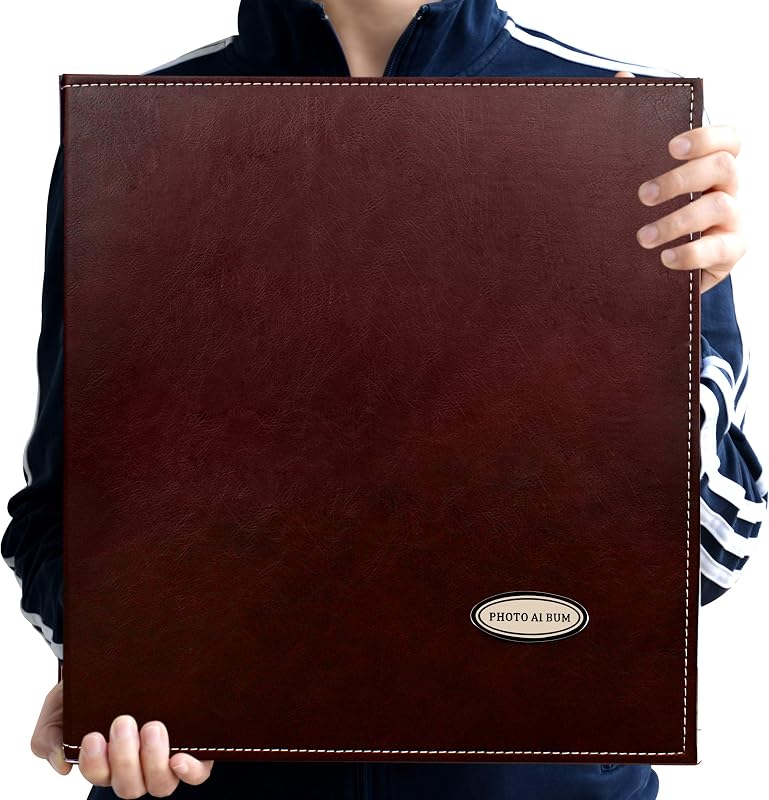 Zoview Self-Adhesive Photo Album, Dust-free, glue free and waterproof Scrapbook Album, Family album, Leather Cover, Hand Made DIY Albums Holds 3x5, 4x6, 5x7, 6x8,8x10 photos