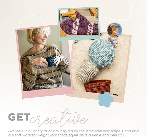 Miniatura 5 de Lion Brand Yarn Heartland - Ovillo de hilo, Grandes Montañas Humeantes, 1 cadejo