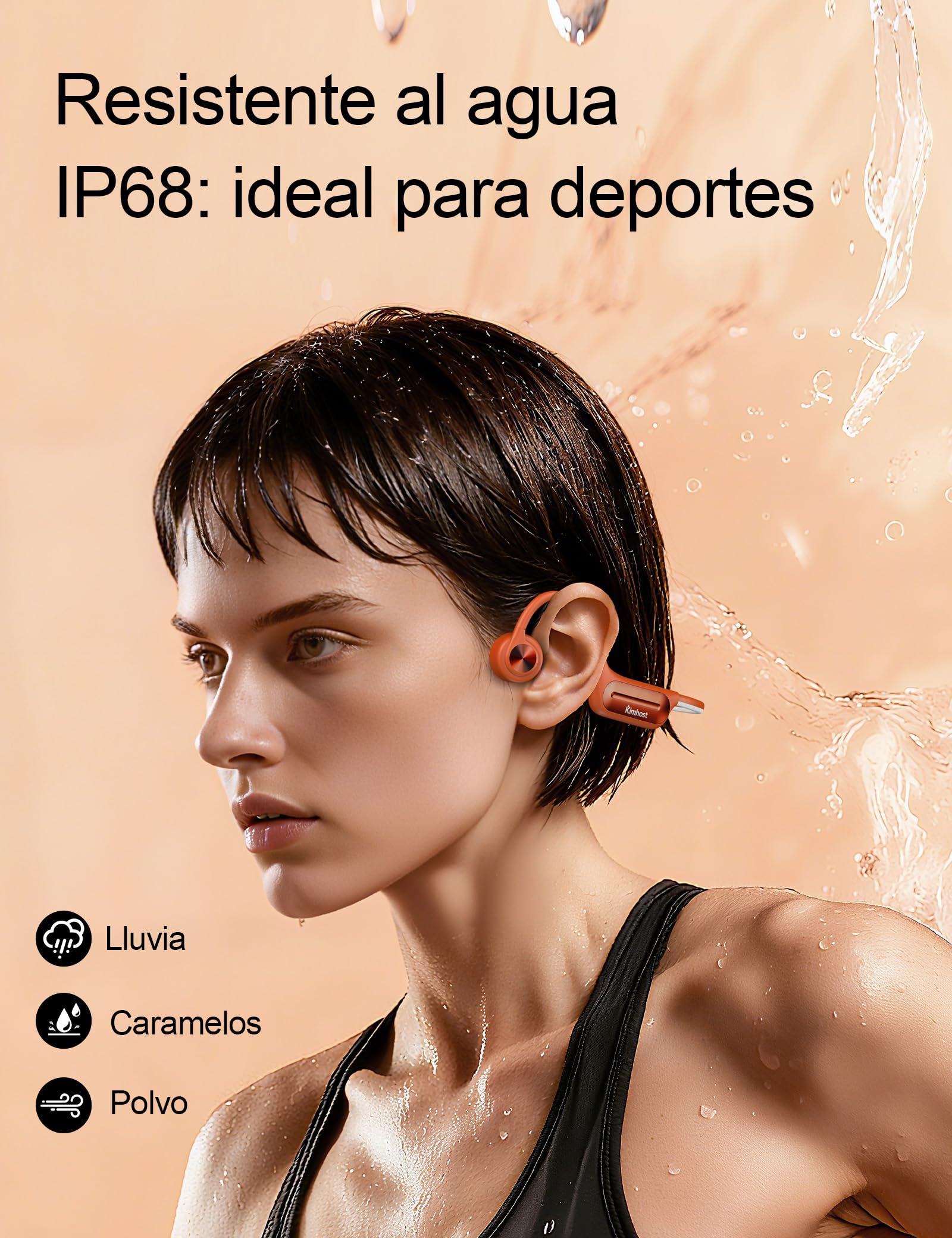 Cuffie a Conduzione Ossea da Nuoto IP68 Impermeabili con Lettore MP3 32GB - Auricolari Sportivi Wireless Bluetooth con Microfono Incorporato, Design Open-Ear per Corsa, Ciclismo e Nuoto