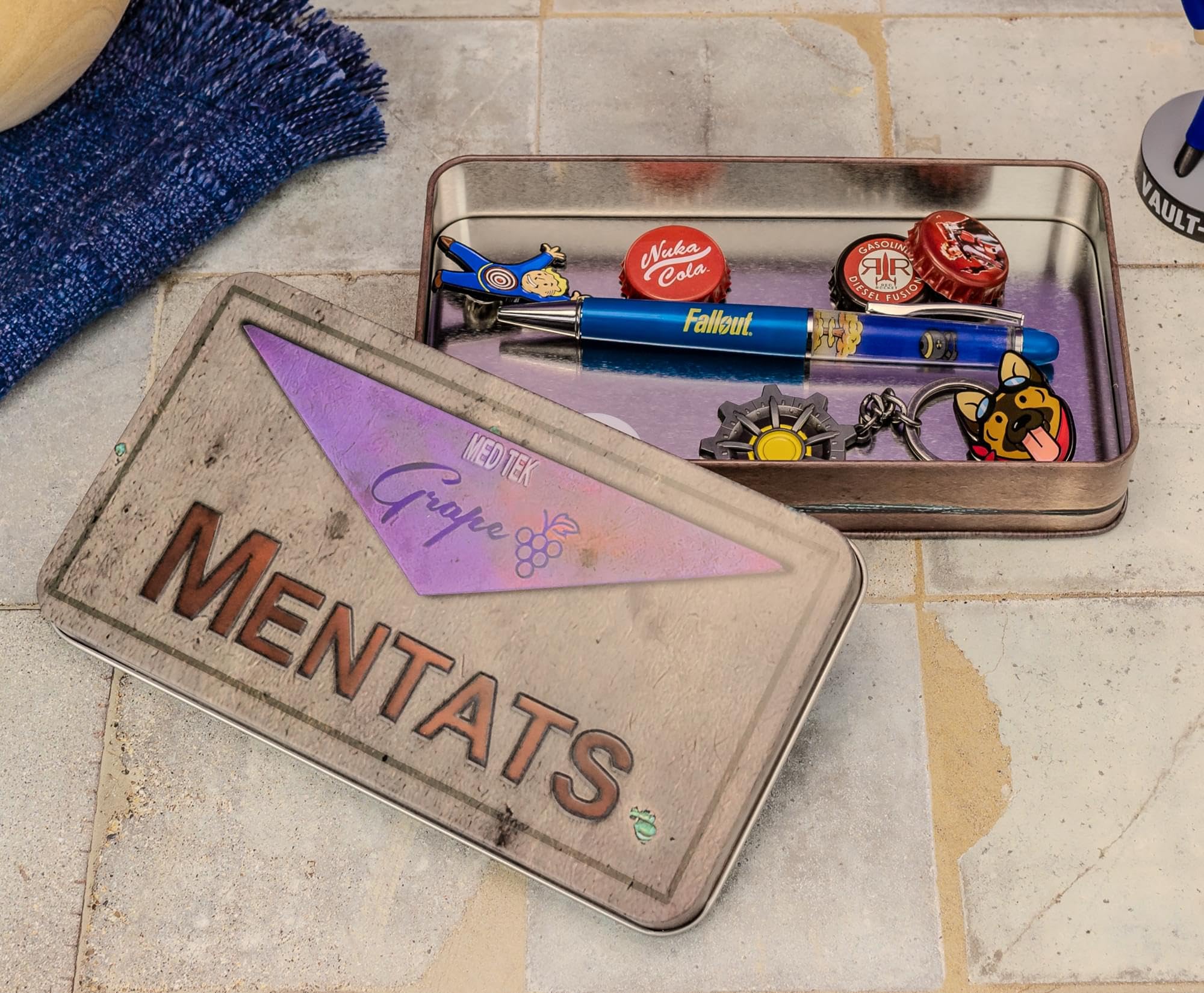 Toynk Fallout Mentats Boîte métallique Raisin
