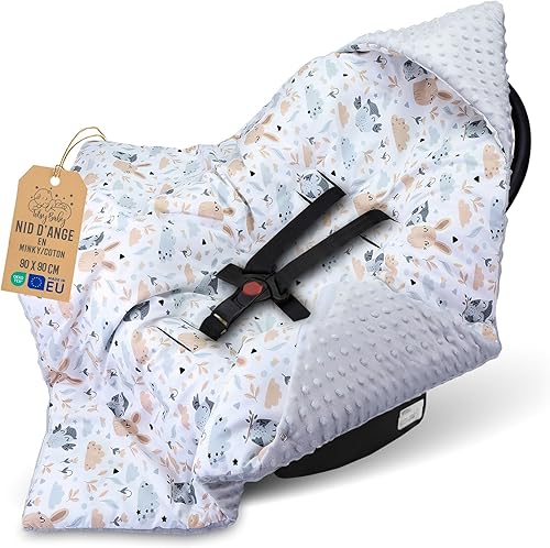 Nid d'ange Totsy Baby Hiver 90x90 cm Minky Oeko-Tex